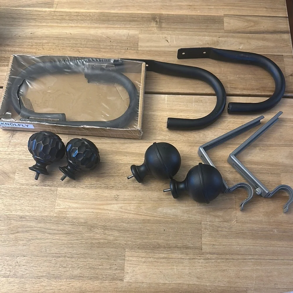 IKEA CURTAIN tieback and finial BUNDLE